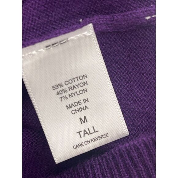 NWT New York & Co. Purple Fine Knit Sweater Size M - Picture 9 of 10